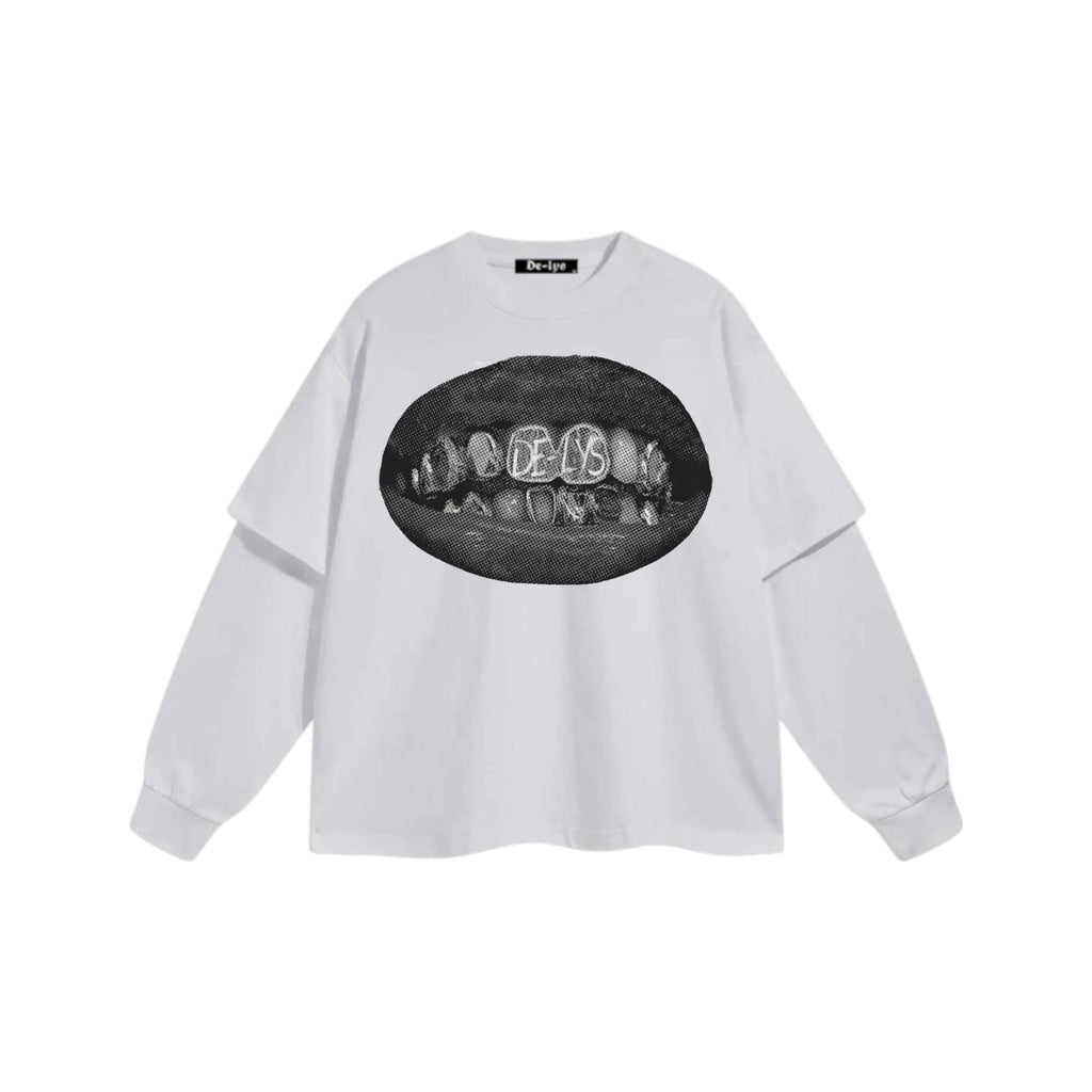 Double-Sleeve Teeth Summer Tee