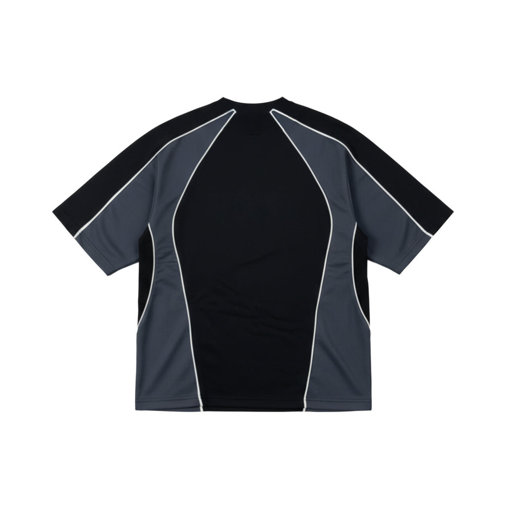 De-lys slices with white stripe box fit t shirt