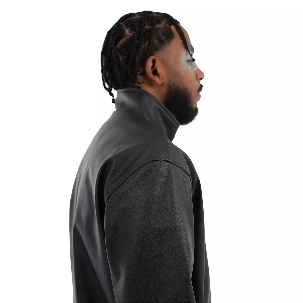 W4 2zippers Leather Jacket boxfit