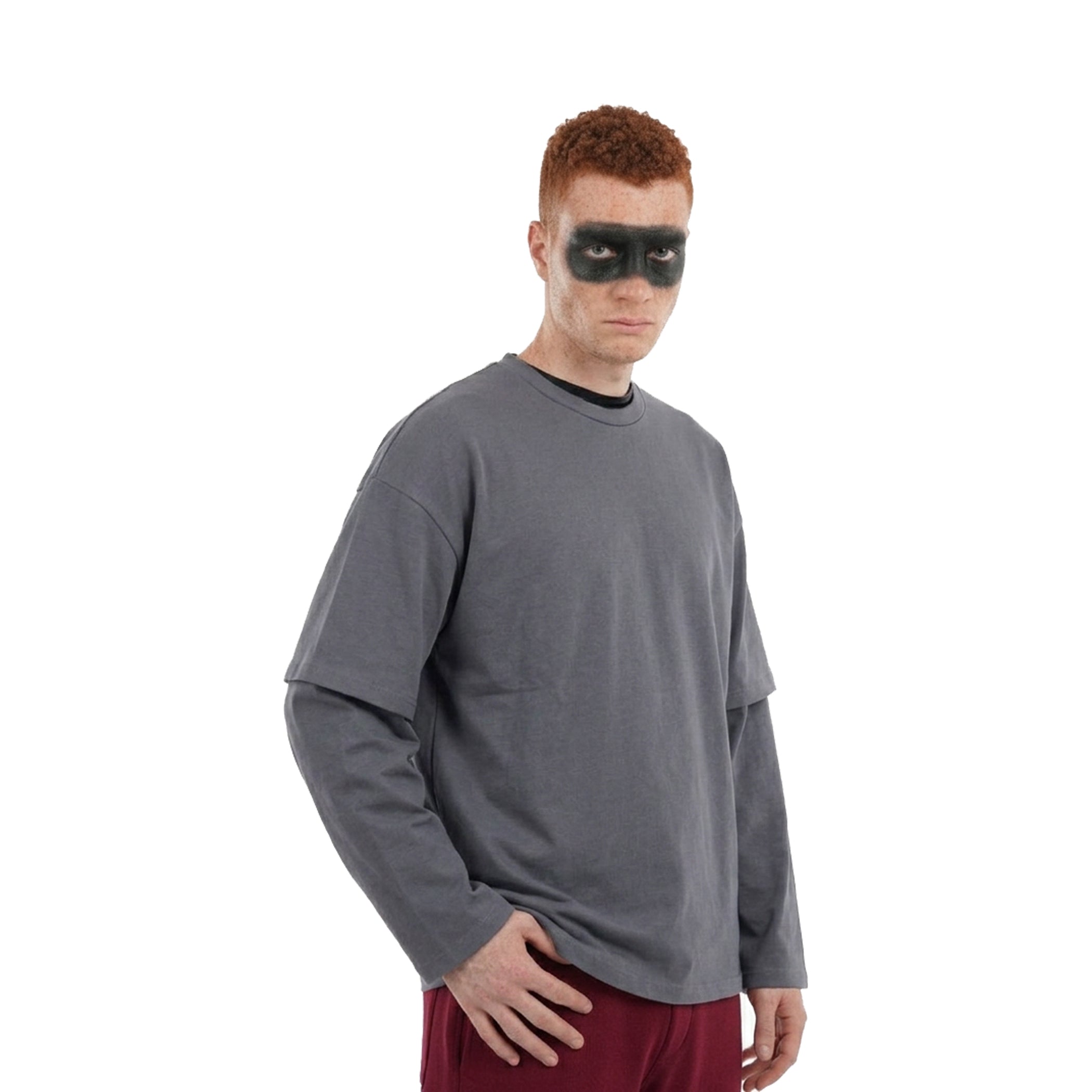 S3 Basic Oversized Double-Sleeve T-Shirt