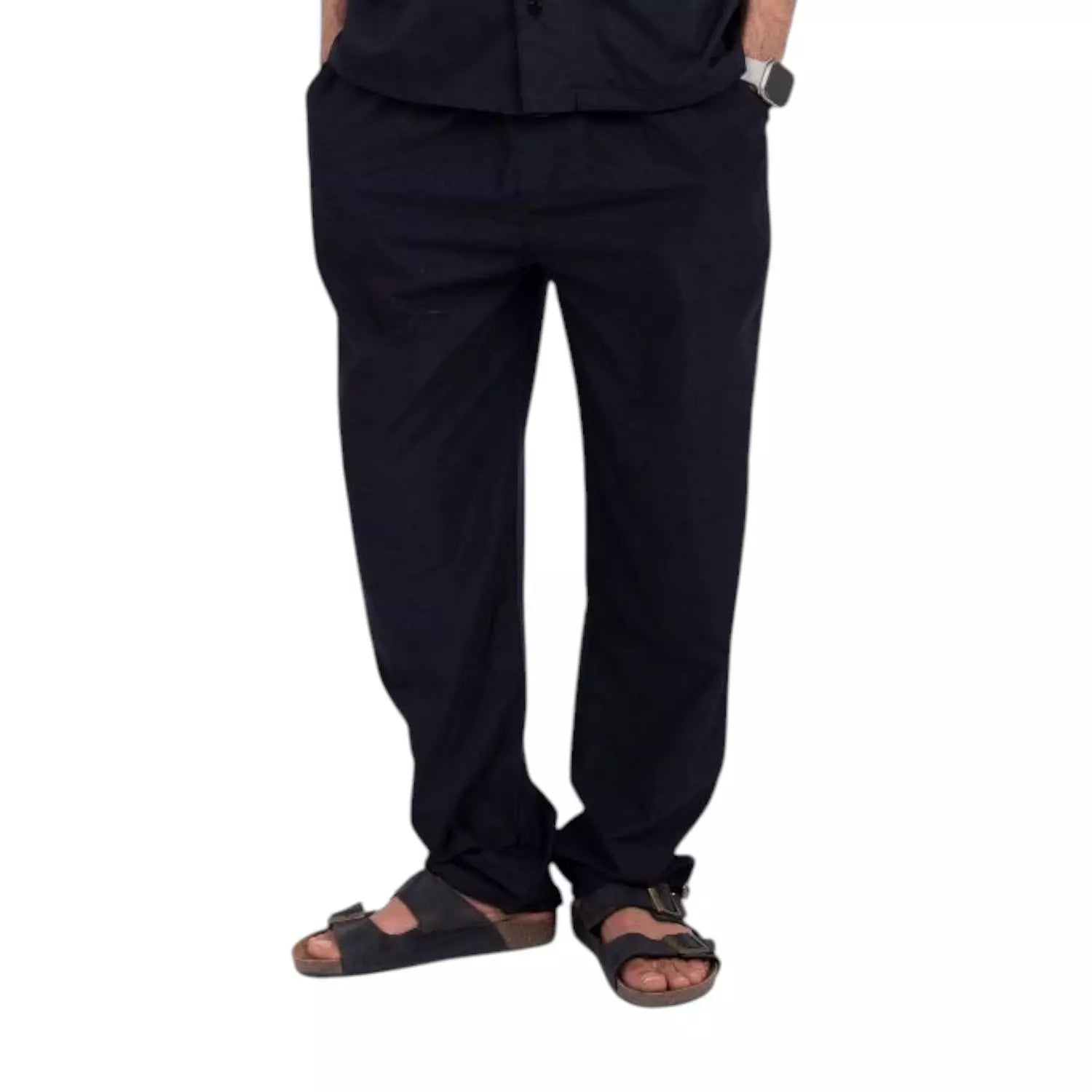 microfiber PANTS Wide leg