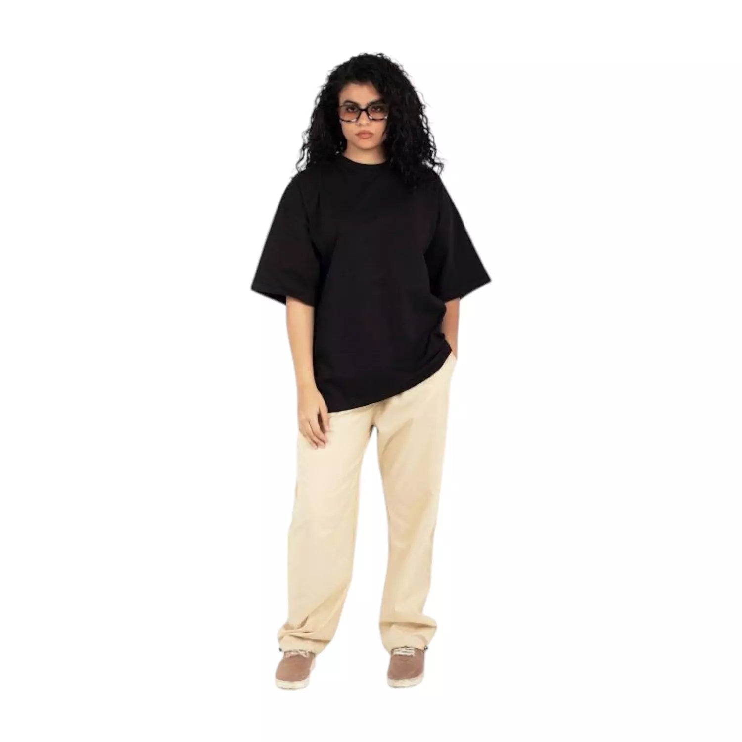 microfiber PANTS Wide leg