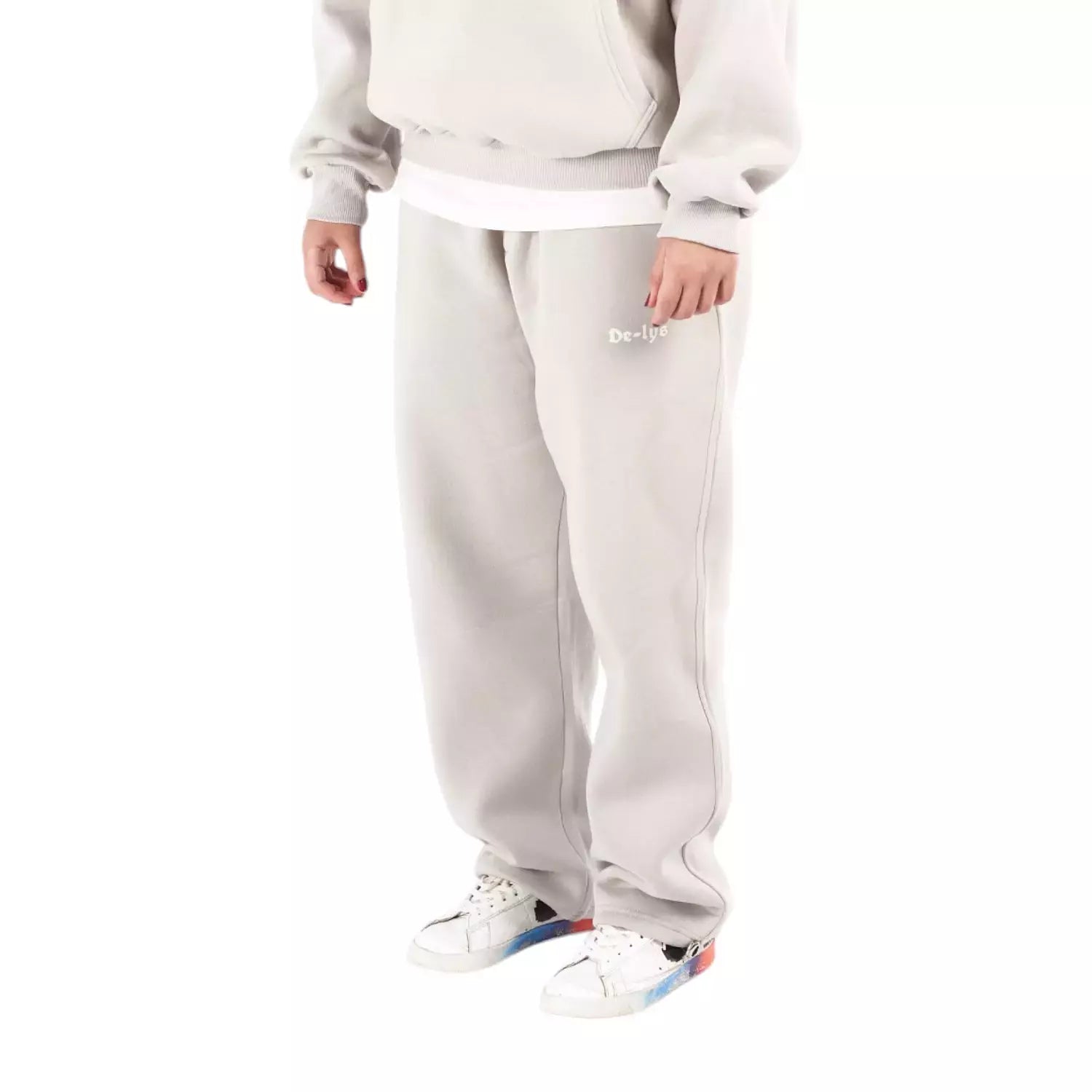 cotton wide leg winter sweatpants
