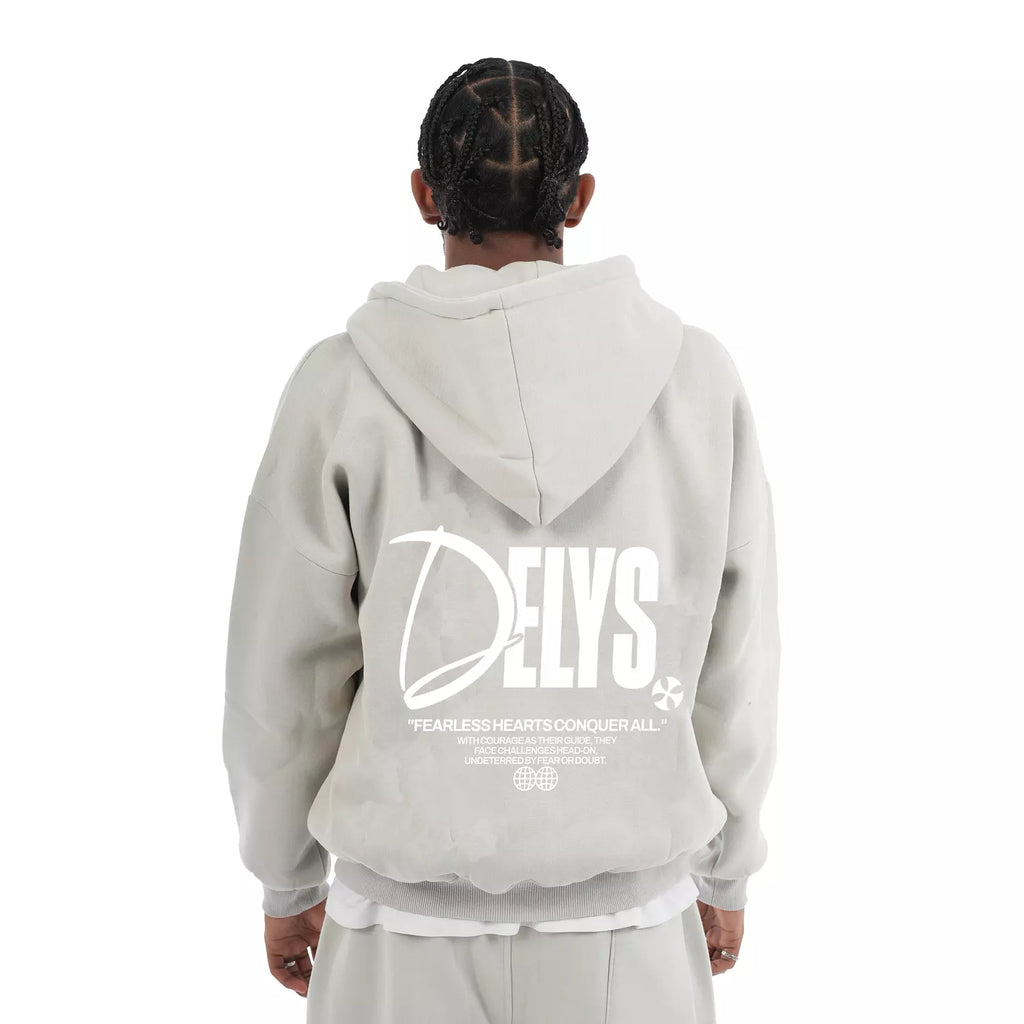 W4 2zippers Delys Conquer hoodie