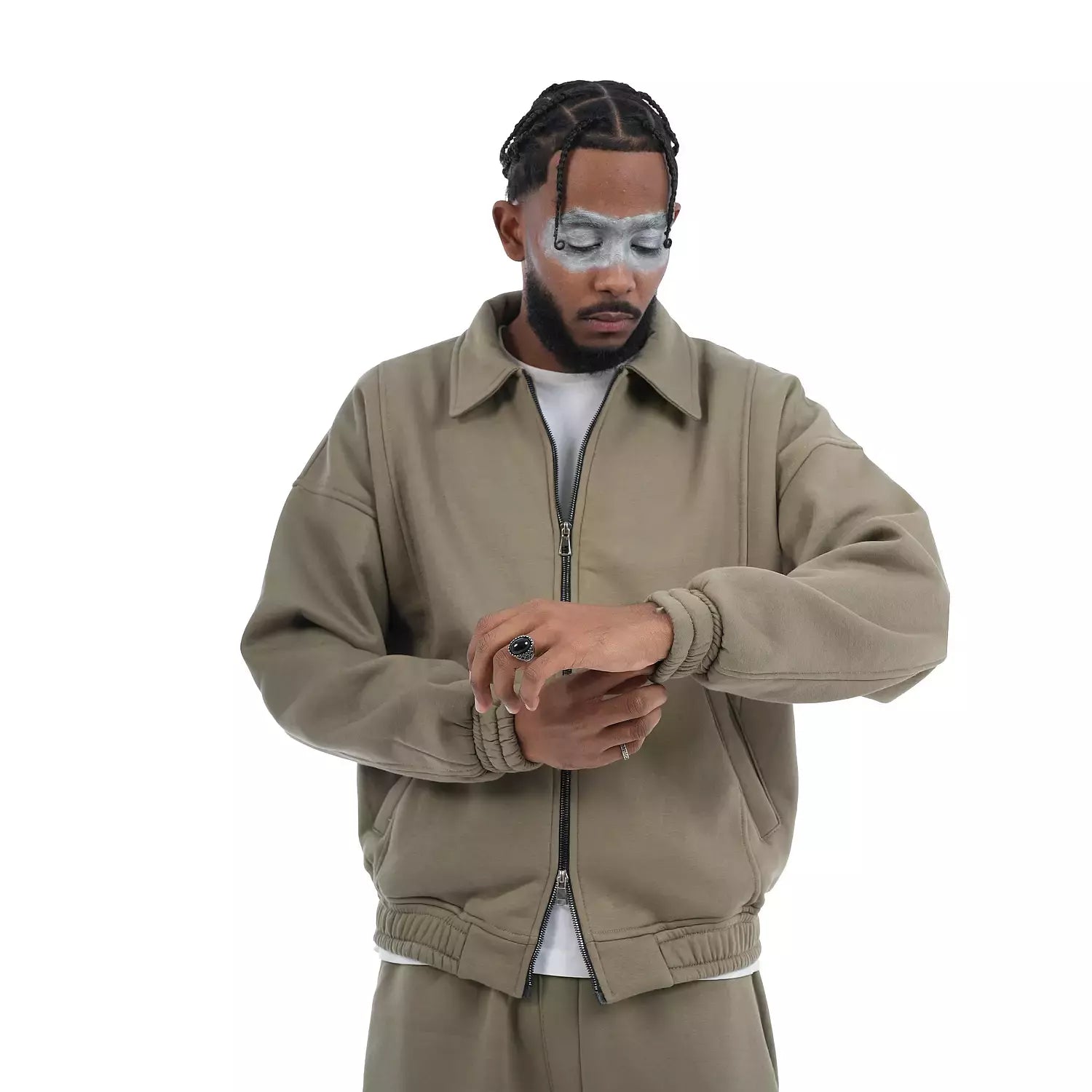 W4 2zippers DELYS TRACK JACKET