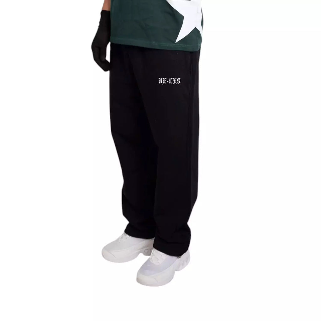 cotton wide leg sweatpants