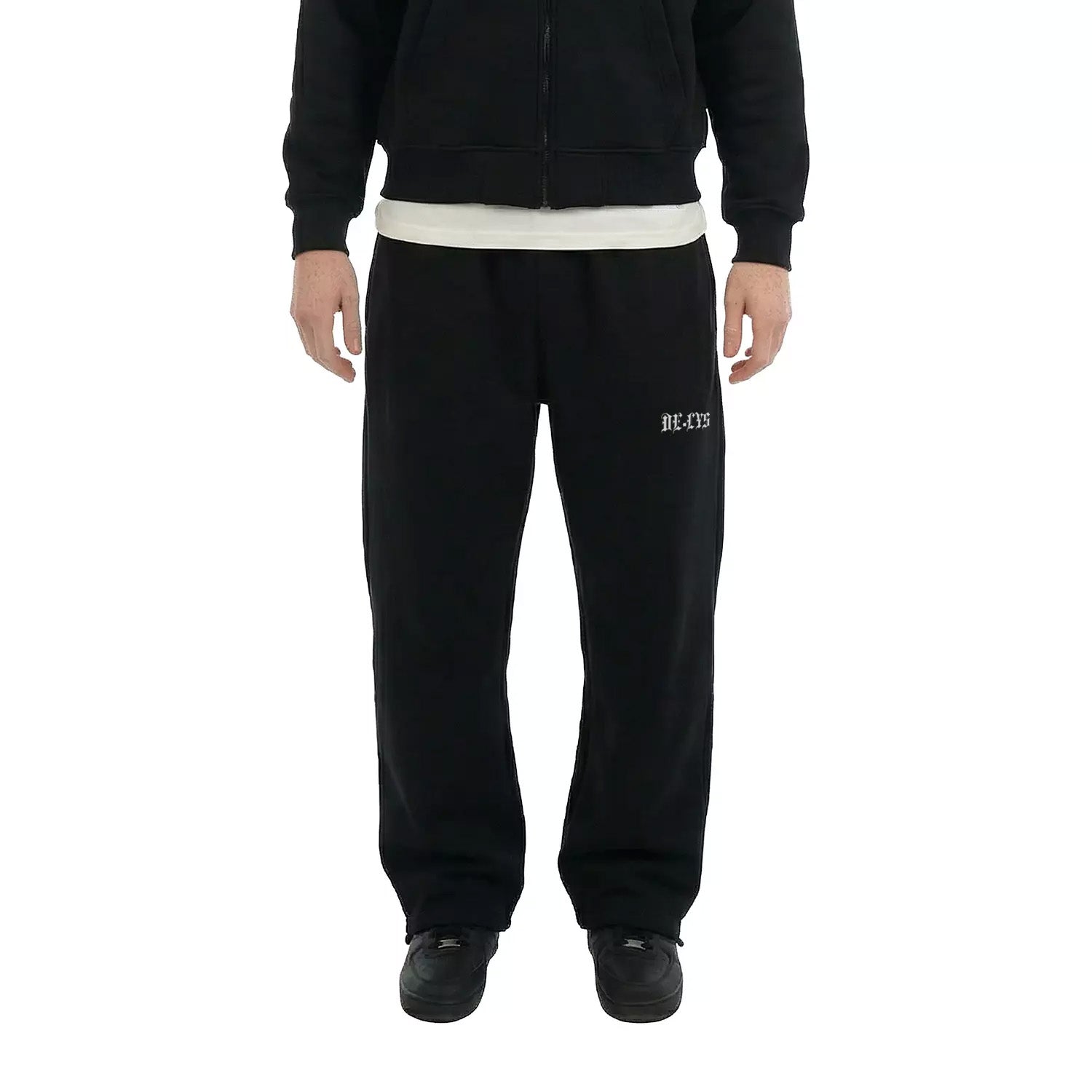 cotton wide leg winter sweatpants