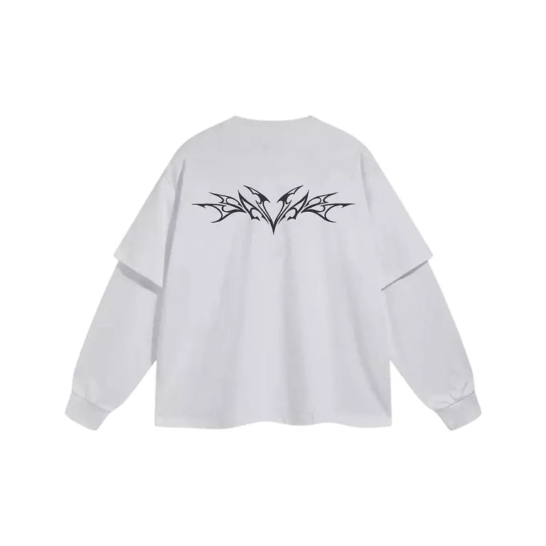 S3 Double-Sleeve Autumn Shadows Autumn T-shirt