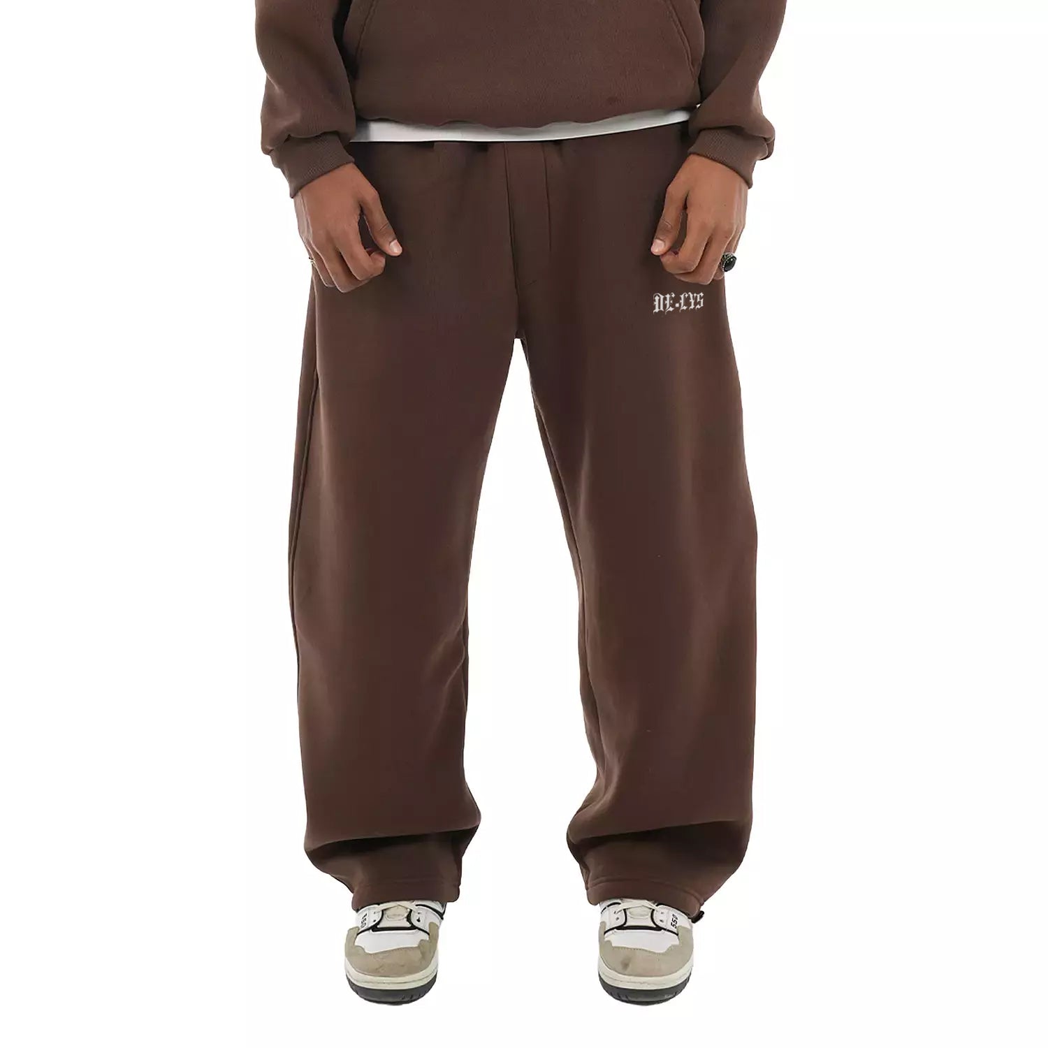 cotton wide leg winter sweatpants