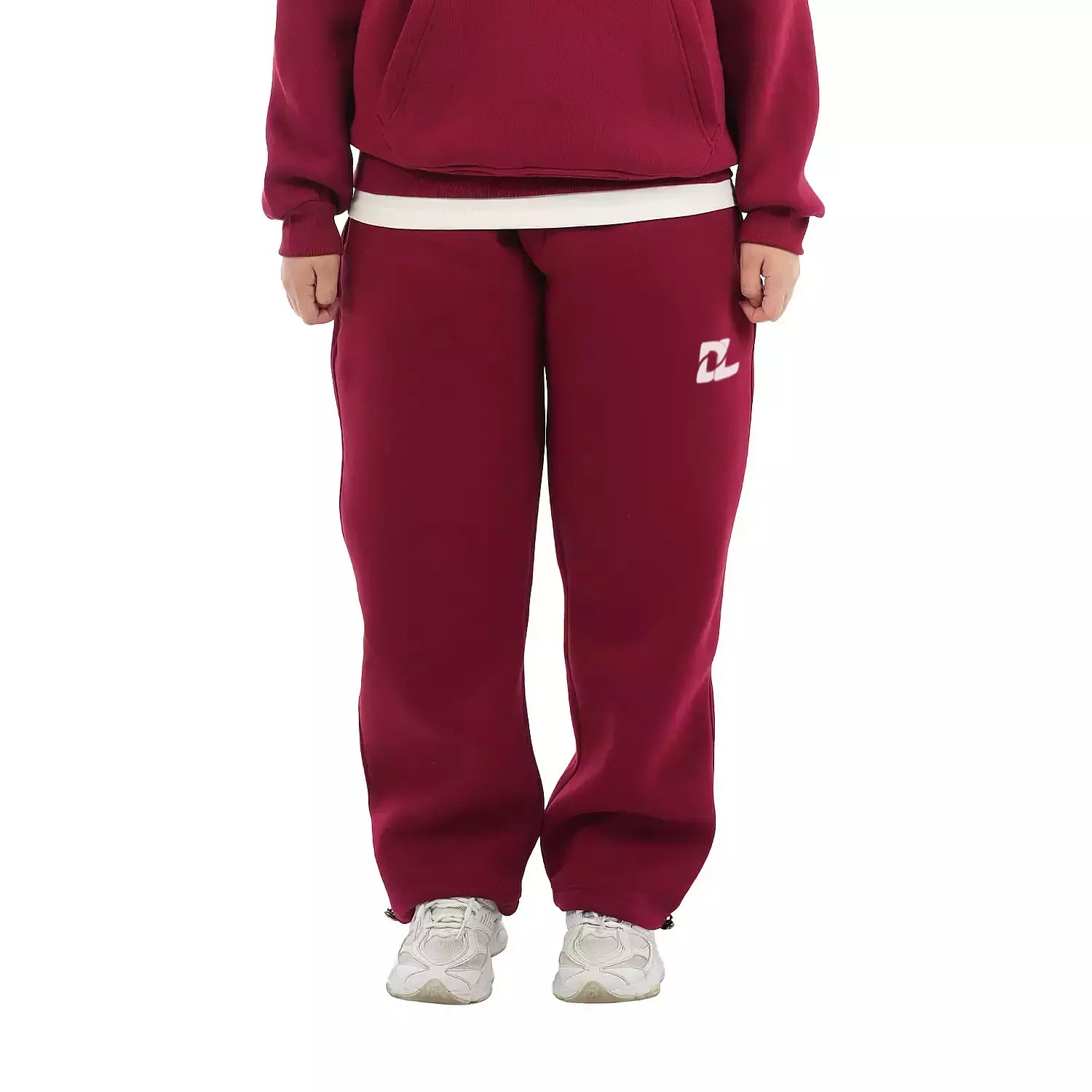 cotton wide leg DL winter sweatpants