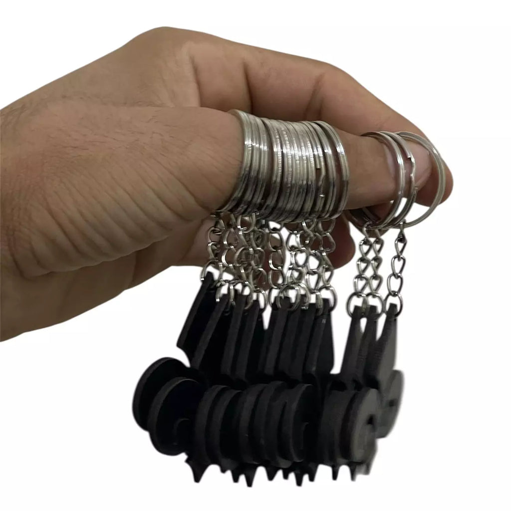 delys wood logo Keychain