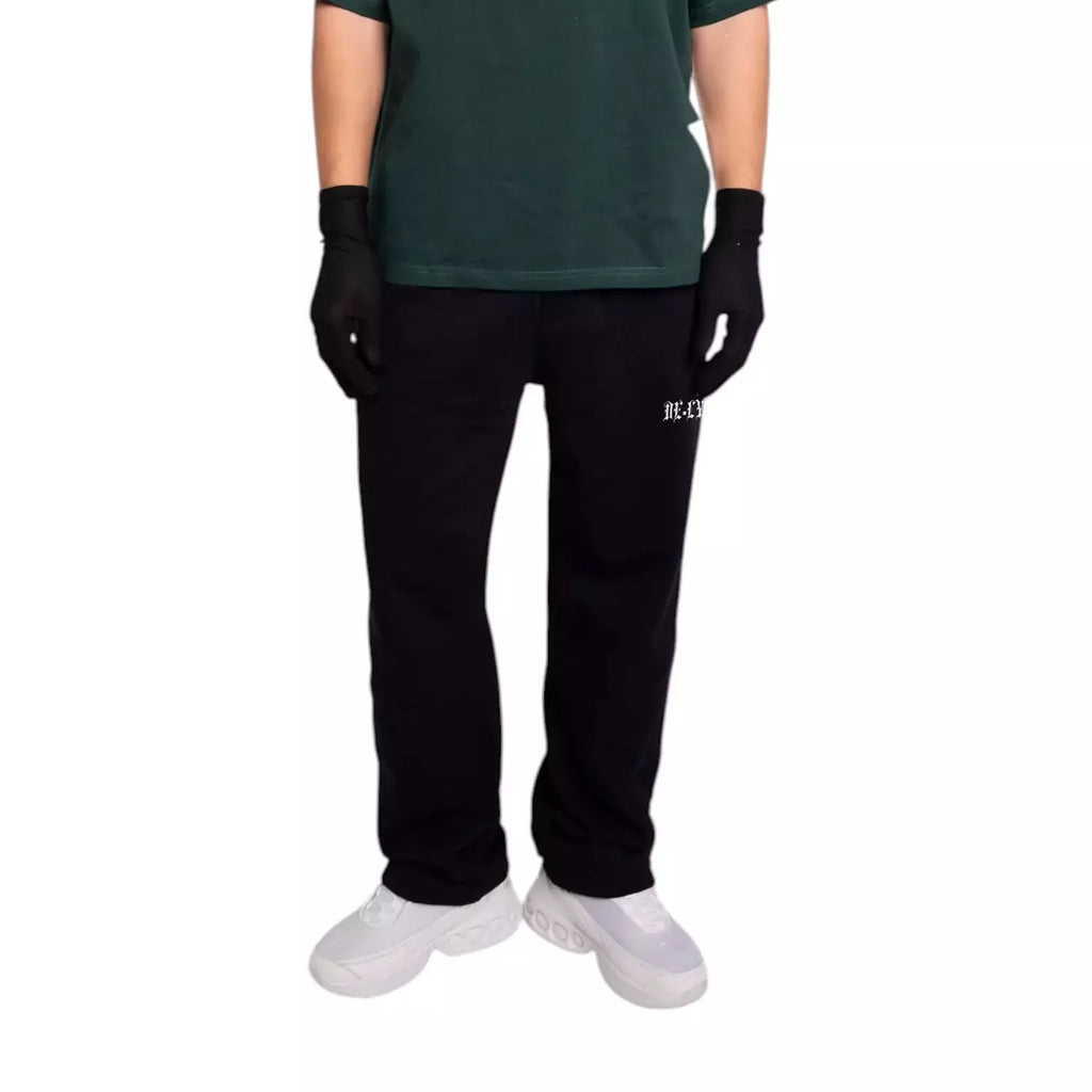 cotton wide leg sweatpants