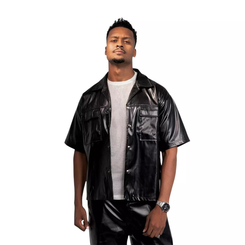 S2 delys Leather poxfit shirt