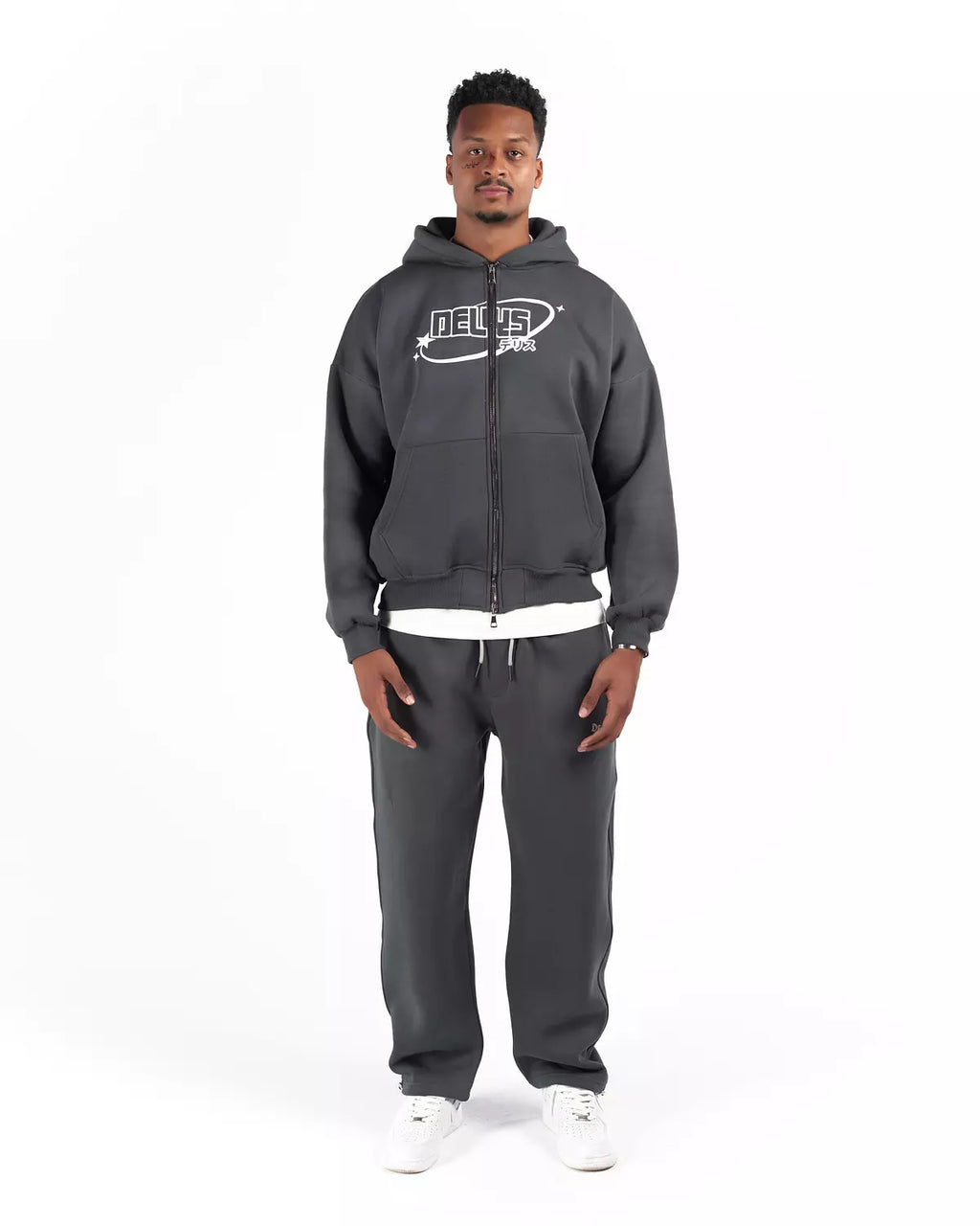 W4 2zippers Y2K hoodie LAST L