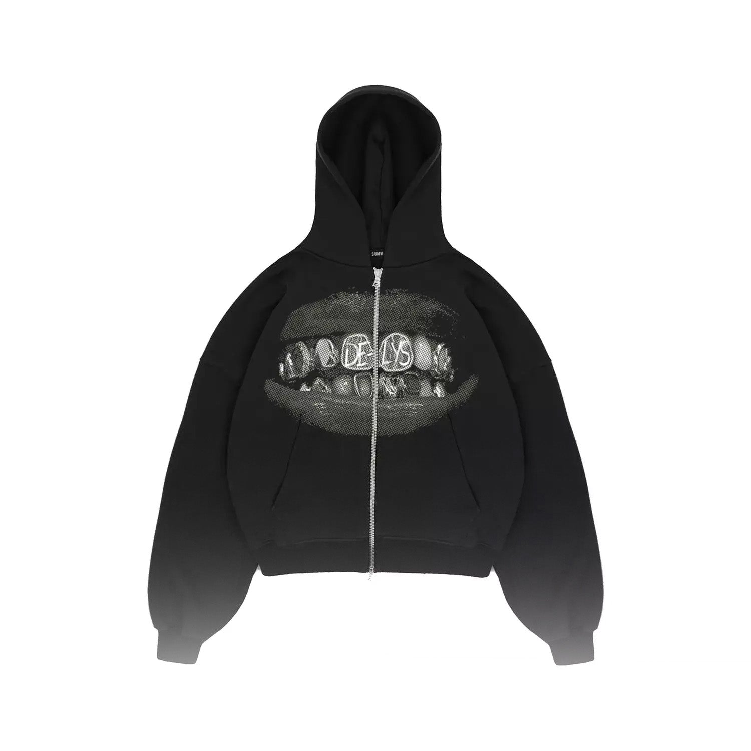 W4 2zippers Delys Teeth hoodie