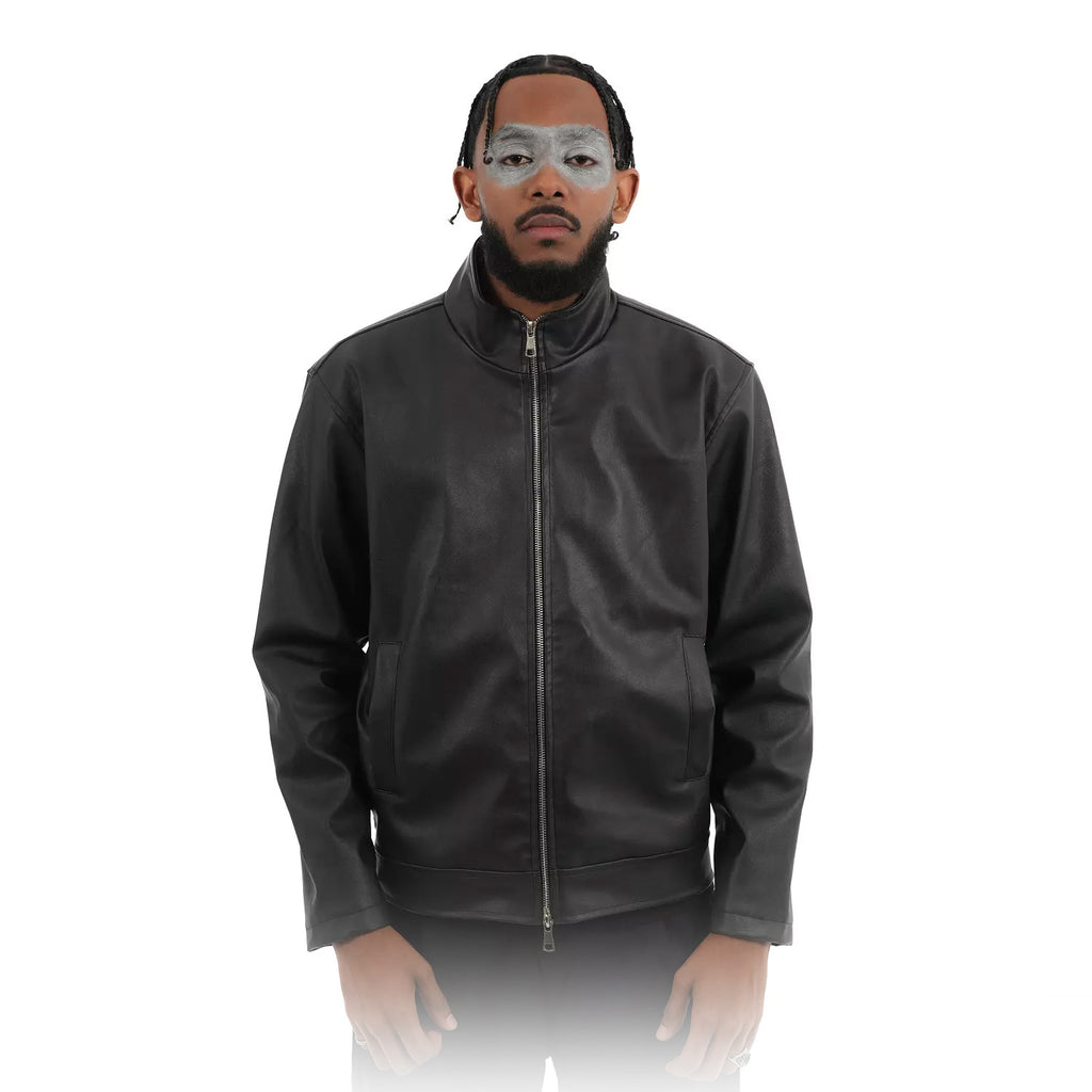 W4 2zippers Leather Jacket boxfit