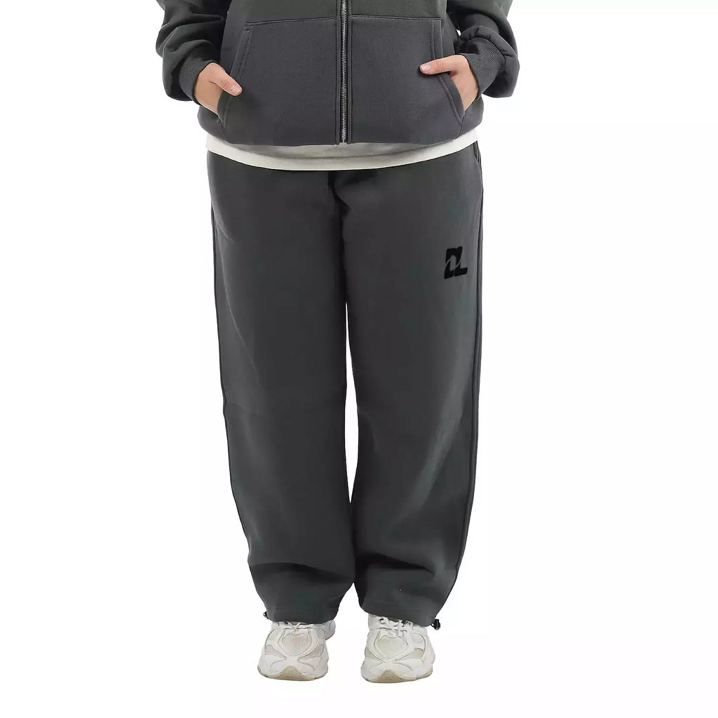 cotton wide leg DL winter sweatpants