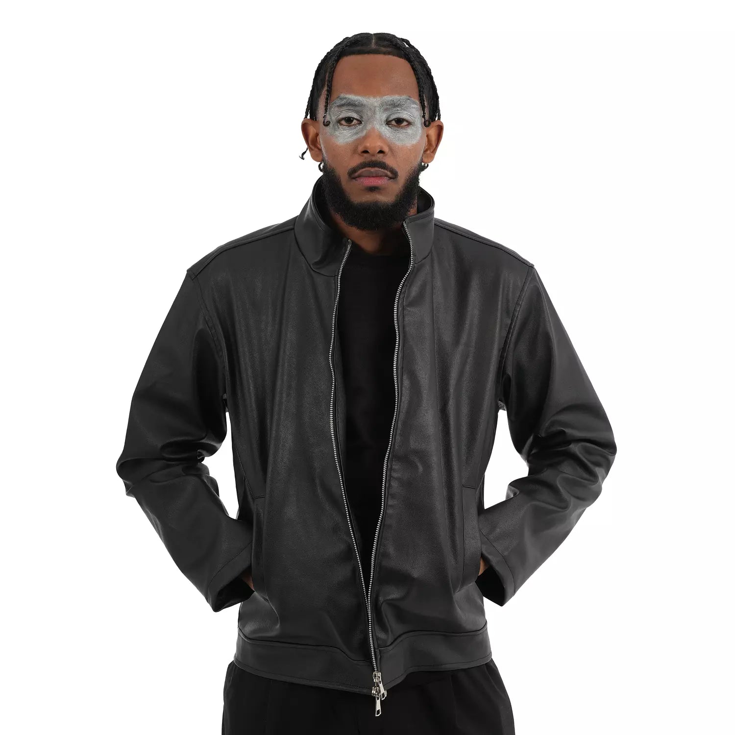 W4 2zippers Leather Jacket boxfit