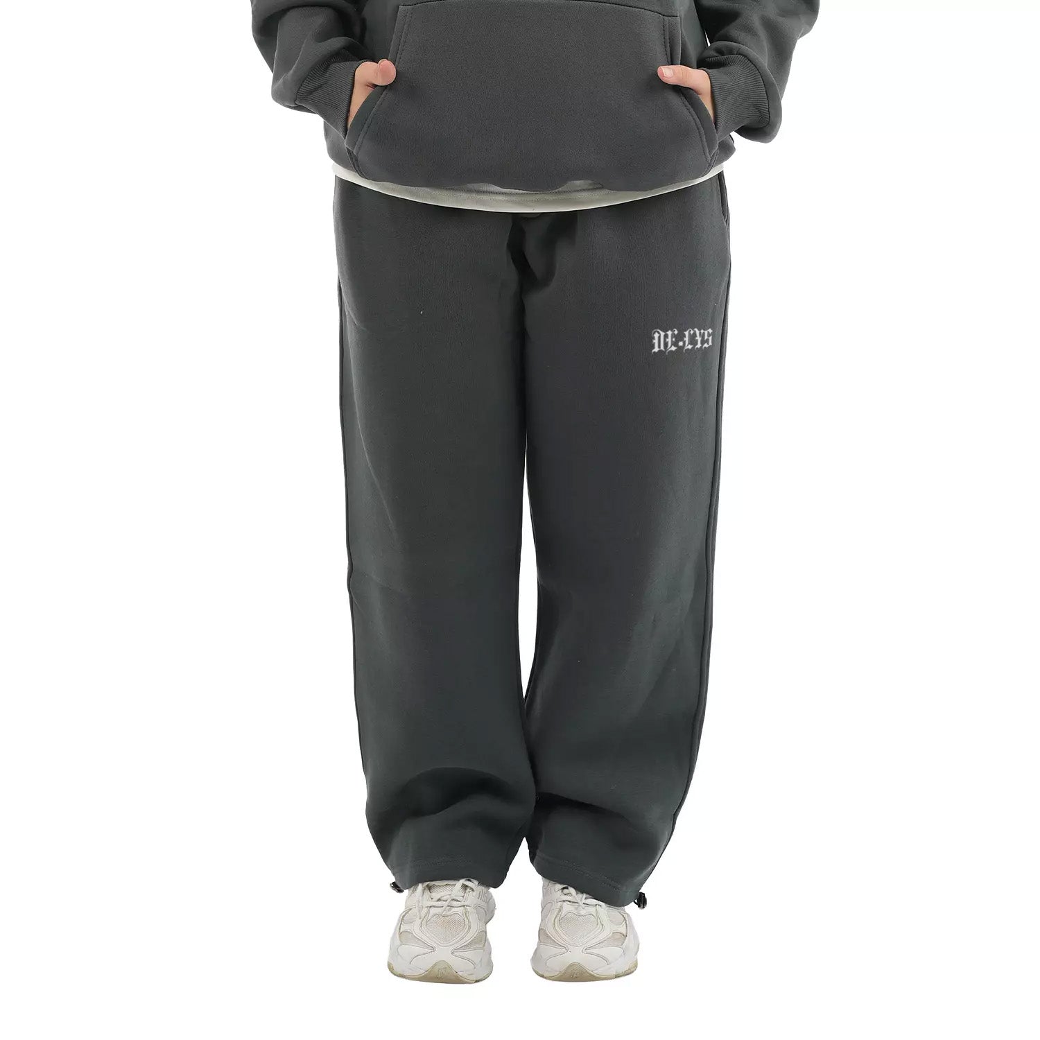 cotton wide leg winter sweatpants